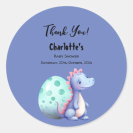 Adesivo Chá de fraldas De Pequeno Dinossauro Cónico De Aqu