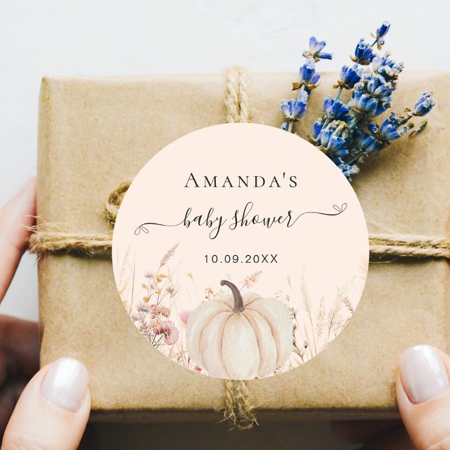 Adesivo Chá de fraldas de pêssego de flores silvestres de  (Criador carregado)