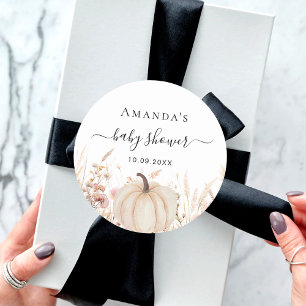 Adesivo Chá de fraldas de pêssego de flores silvestres de 