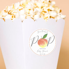 Adesivo Chá de fraldas De Pêssego Pronto Para Pop