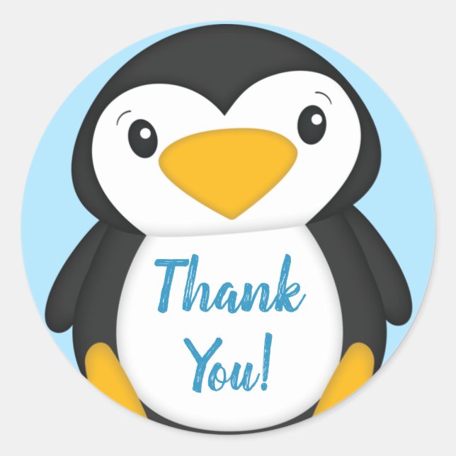 Adesivo Chá de fraldas de pinguim (Frente)