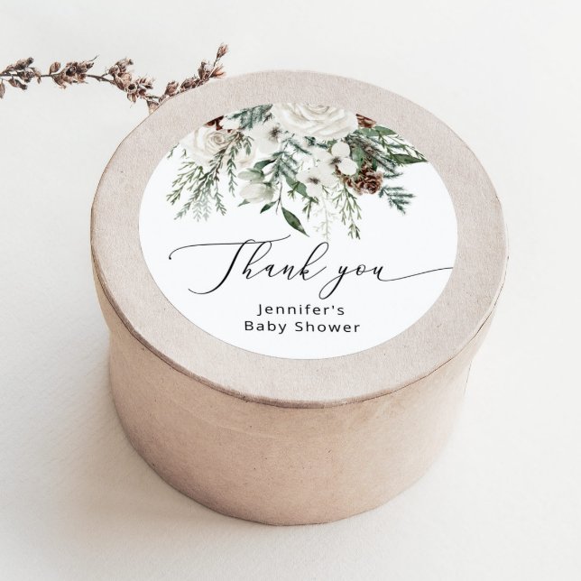 Adesivo Chá de fraldas de pinheiro verde-inverno (Criador carregado)