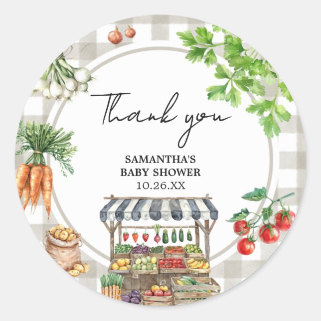 Adesivo Chá de fraldas De Produção Local (Frente)