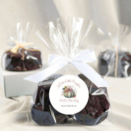 Adesivo Chá de fraldas de Pumpkin de Pumpkin Verde e Pumpk