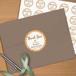 Adesivo Chá de fraldas De Queda, Pequeno Abóbora, Xadrez, 