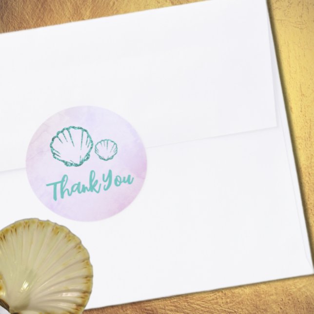 Adesivo Chá de fraldas de Seashell (Criador carregado)