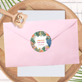 Adesivo Chá de fraldas de Selva de Cor de Água do Cenoura 