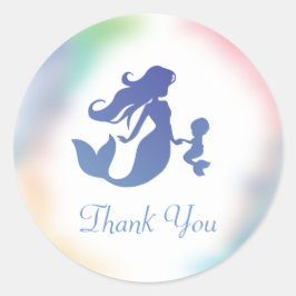 Adesivo Chá de fraldas de Sereia Sob O Mar