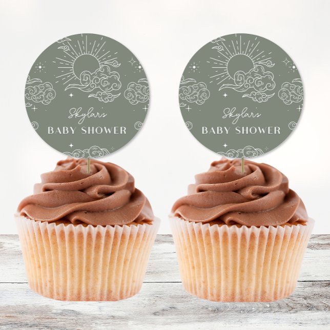 Adesivo Chá de fraldas de Tarot Celestial (Criador carregado)