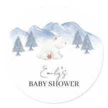 Chá de fraldas de Urso Polar Inverno Neutro por Se