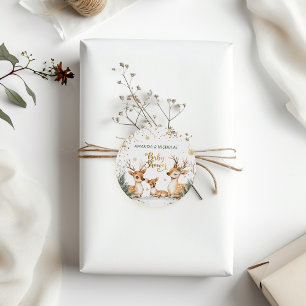 Adesivo Chá de fraldas de veado de inverno