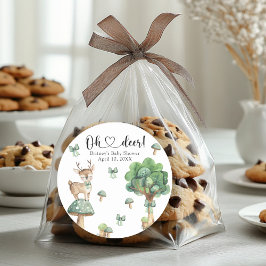 Adesivo Chá de fraldas de veados de madeira