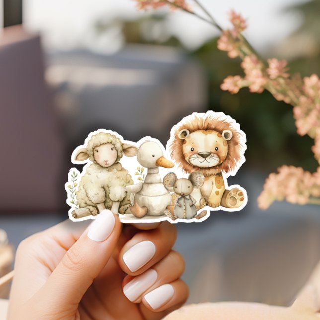 Adesivo Chá de fraldas de Vintage Plush Nursery (Criador carregado)