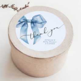 Adesivo Chá de fraldas do Arco Azul Obrigado