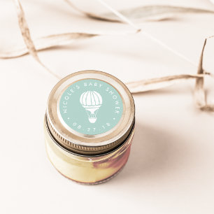 Adesivo Chá de fraldas do Balão de Ar Quente da Casa da 