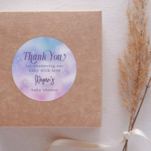 Adesivo Chá de fraldas do céu roxo, cor-de-rosa, sonhado