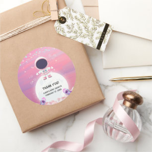 Adesivo Chá de fraldas do Explorador do Espaço Exterior Ro