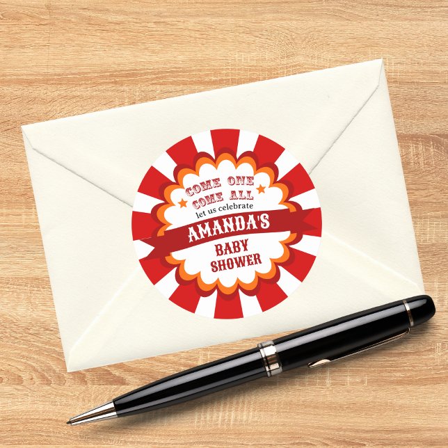 Adesivo Chá de fraldas do Festival de Circo do Carnaval (Criador carregado)