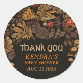 Adesivo Chá de fraldas do Fungi da Woodland Mushroom