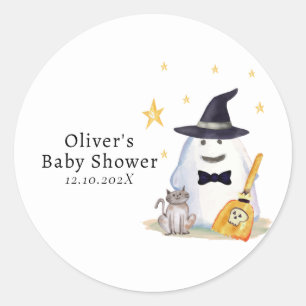 Adesivo Chá de fraldas do Rapaz Fantasma da Bruxa Bonita