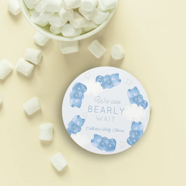 Adesivo Chá de fraldas do Urso Azul de Espera Azul (Criador carregado)