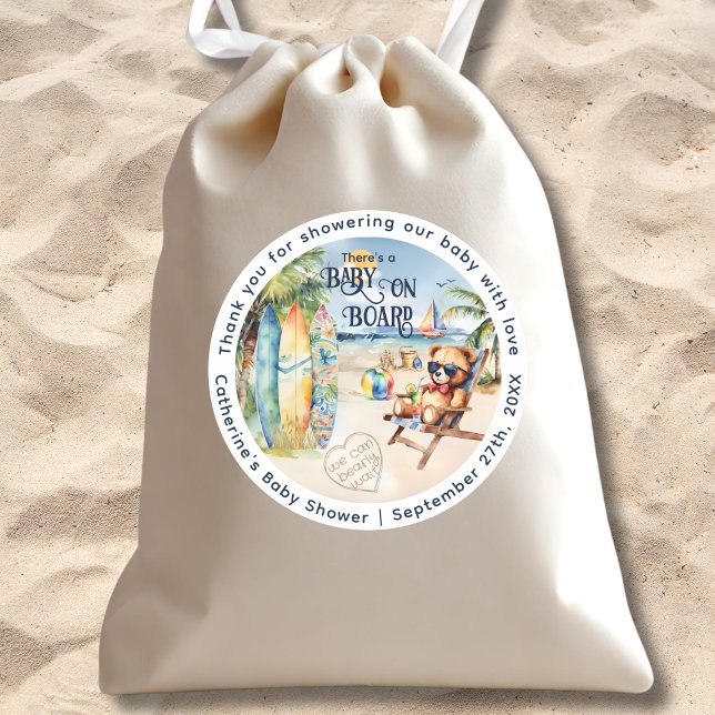 Adesivo Chá de fraldas Do Urso De Conselho (Criador carregado)