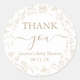 Adesivo Chá de fraldas do Urso do Bloco Neutro