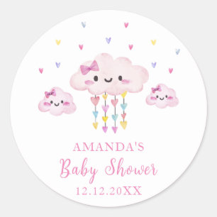 Adesivo Chá de fraldas doce e colorido Raindrop Sweetheart