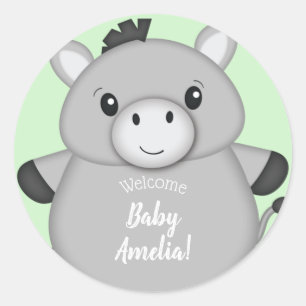 Adesivo Chá de fraldas Donkey