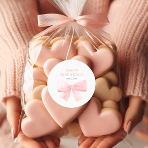 Adesivo Chá de fraldas Elegante de Arco de Pastel Rosa Ros