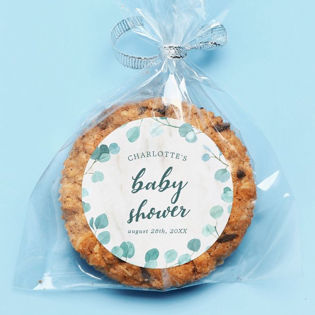 Adesivo Chá de fraldas Eucalipto e Marble (Criador carregado)