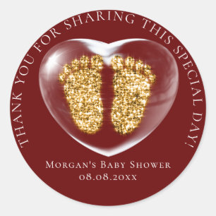 Adesivo Chá de fraldas Favorece Corações de Bolhas Pés