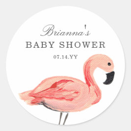 Adesivo Chá de fraldas Flamingo
