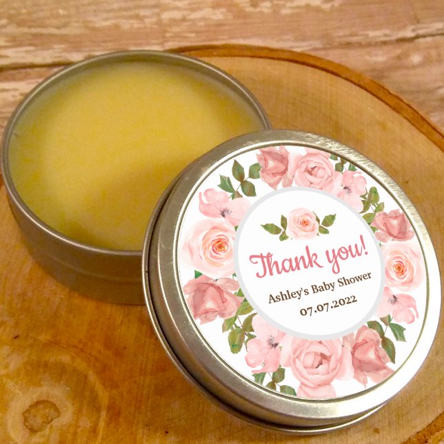 Adesivo Chá de fraldas Floral de Rosa para Aquarela (Criador carregado)