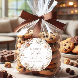 Adesivo Chá de fraldas Floral do Jardim de Aquarela