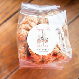 Adesivo Chá de fraldas Floral Parisiense de Paris Bonjour