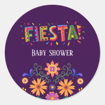 Chá de fraldas Floral Purple Fiesta