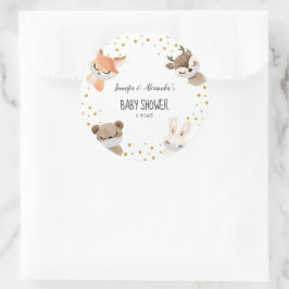 Adesivo Chá de fraldas florestal