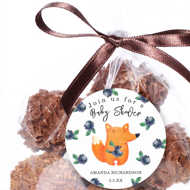 Adesivo Chá de fraldas Fox (Criador carregado)