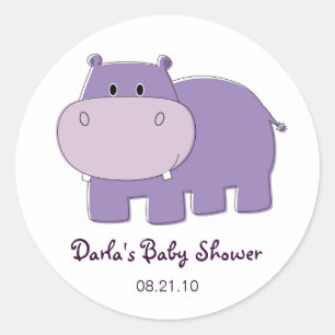 Adesivo Chá de fraldas Hippo