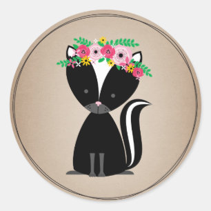 Adesivo Chá de fraldas inspirado Cardstock da jaritataca