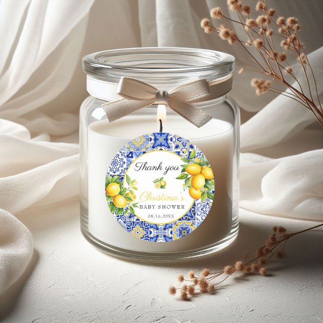 Adesivo Chá de fraldas italiano Amalfi (Criador carregado)