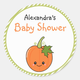 Adesivo Chá de fraldas Kawaii Pumpkin Cute