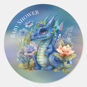 Adesivo Chá de fraldas marinho Blue Dragon Boy