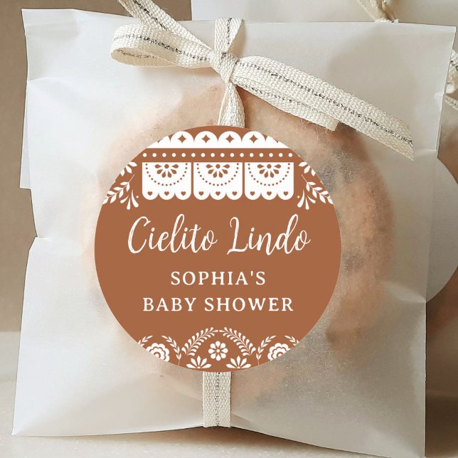 Adesivo Chá de fraldas mexicano Cielito Lindo Talavera (Criador carregado)