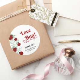 Adesivo Chá de fraldas Minimalista do Inseto de Amor