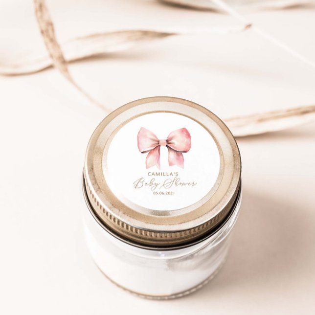 Adesivo Chá de fraldas Mínimo de Arco Rosa (Criador carregado)