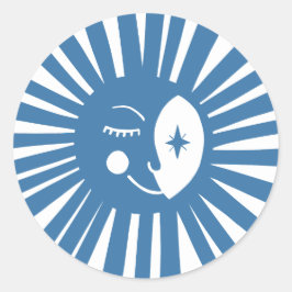 Adesivo Chá de fraldas Moderno de Glow Boho de Lua PERSONA