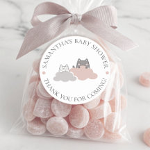 Chá de fraldas moderno de padrão de Kitten