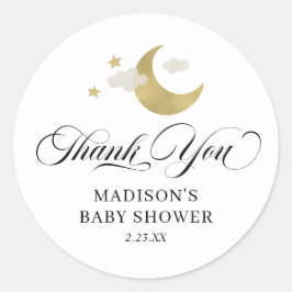 Adesivo Chá de fraldas Moon & Stars Personalizado